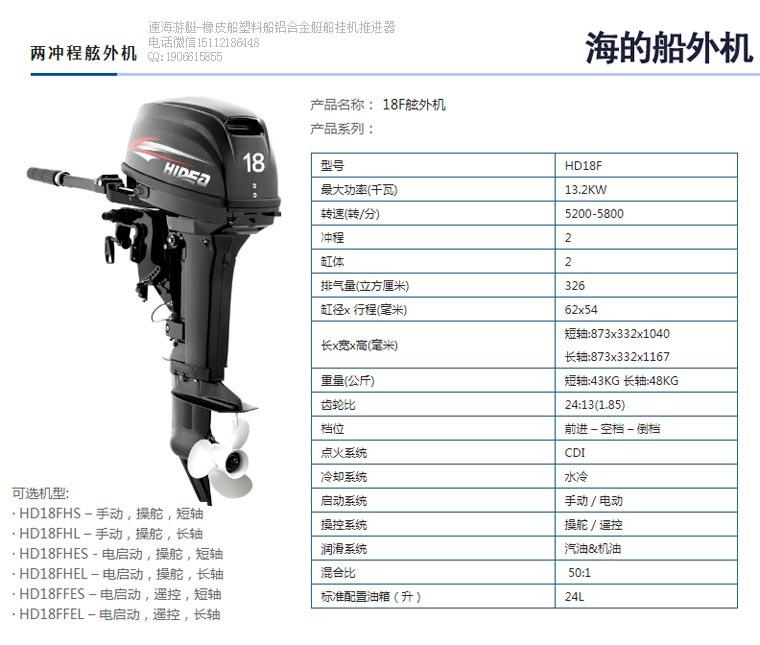 海的18马力船挂机,汽油船挂机多少钱,船外机批发零售